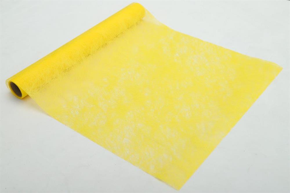 Dekostoff "Vlies" gerollt und geschnitten 
36cm x 300cm 
Farbe: gelb