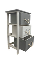 Cassettiera in legno con 3 cassetti