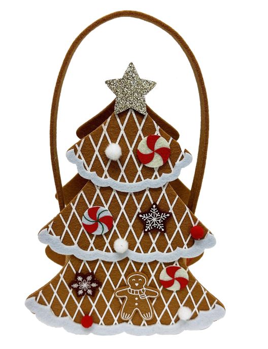 Tasche Xmas aus Filz als Tannenbaum