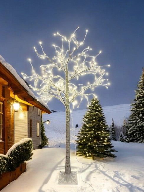 LED Birkenbaum Outdoor "Flower" dew drop mit 252 LED Höhe 180cm