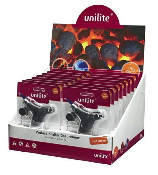 Brenner Kingston Unilite Turbo Windproof Flame Metallic Silver 1er Blister im Display