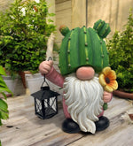 Gartenwichtel Kaktus 
mit Laterne 
21 x25 x39.5cm