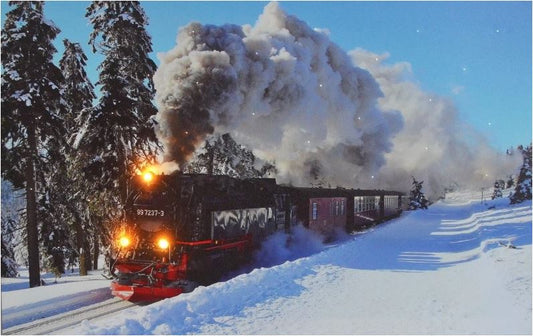 LED Bild aus Canvas 3 LED + 30 Fibre Optics
Motiv: Zug
B:60cm H:40cm T:1.8cm