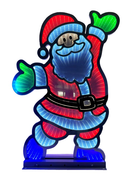 LED Figur Weihnachtsmann mit Infinity Effekt Outdoor