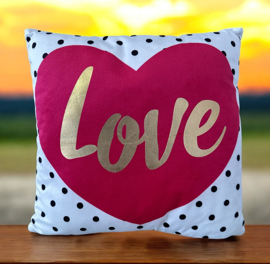 Kissen Love mit Reisverschluss Grösse: 30cmx30cm Digitaldruck einseitig