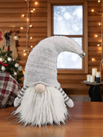 Deko Wichtel Santa 
Farbe: Weiss/Grau 
L:12cm B:17cm H:26cm