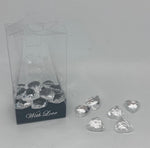 Dekosteine Strass Herzen 
D 2cm Inhalt: 18 Stk