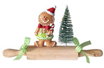 Deko XMAS Wallholz rot grün B:20cm H: 11cm