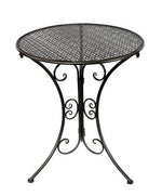Bistro Set aus Metall Gartentisch und 2 Stühle Farbe: Anthrazit