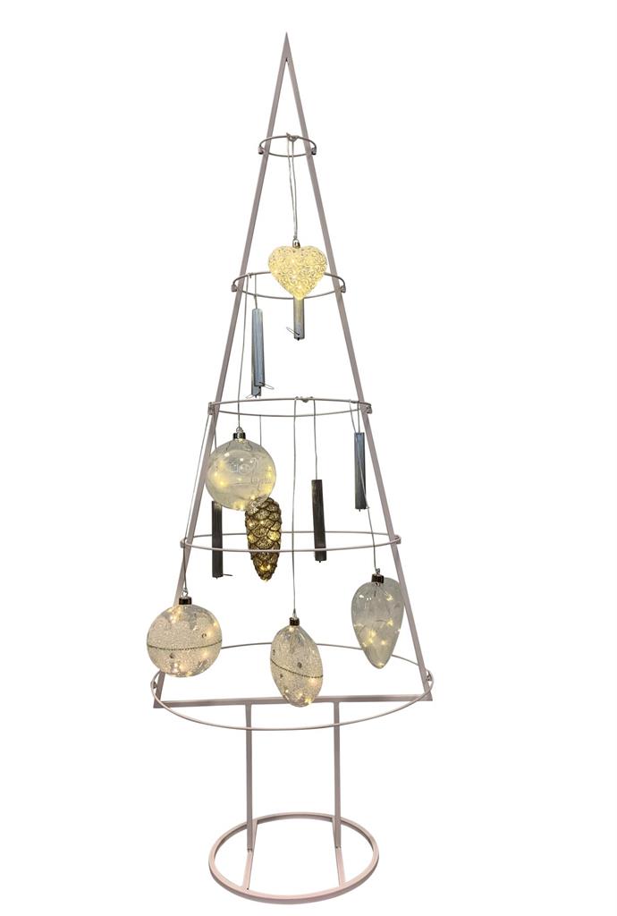 Tannenbaum 3D Weiss Metall
H: 150cm D: 50cm