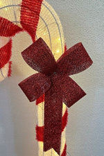 LED Zuckerstange Outdoor Metall mit 50 LED Grösse: 35x30x120cm