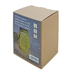 LED Solar Laterne in Gelb aus Metall orientalische Form L12cm x B13.5cm x H18cm