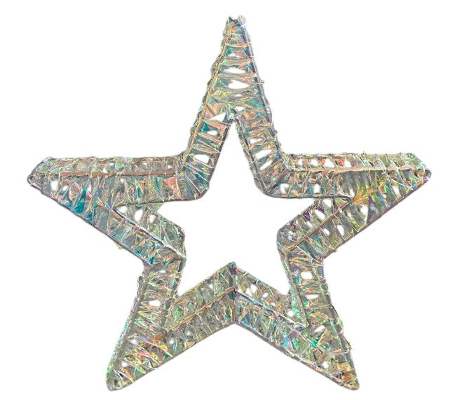 LED Stern Candy Outdoor aus Metall mit 200 Micro LED Farbige PET Streifen