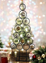 Deko Tannenbaum aus Metall schwarz H117.5cm