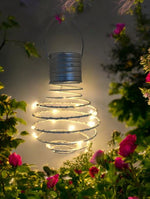 LED Solar Spiral Hängelampe
D:9cm mit 15 LED Microlight
Farbe: Weiss