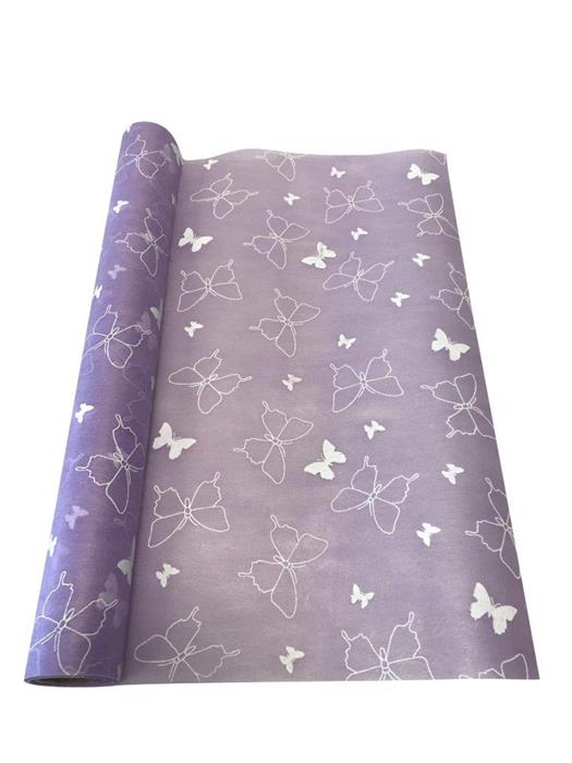 Dekostoff "Vlies" gerollt und geschnitten - lila
36cm x 300cm, mit Schmetterling Druck