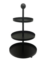 Etagere aus Metall 
mit 3 Etagen 
in Schwarz
