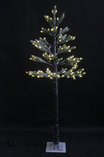 Albero di Natale a LED con 155 LED
 Rami verdi coperti di neve
 Altezza: 150 cm
 colore: marrone