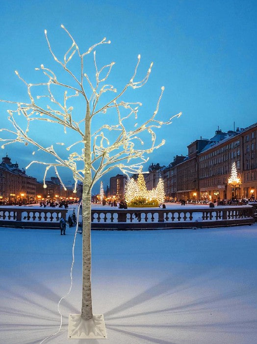 LED Birkenbaum Outdoor "Flower" dew drop mit 252 LED Höhe 180cm