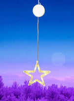 LED Stern mit 10 LED für Fenster transparent leuchtend auf beiden Seiten