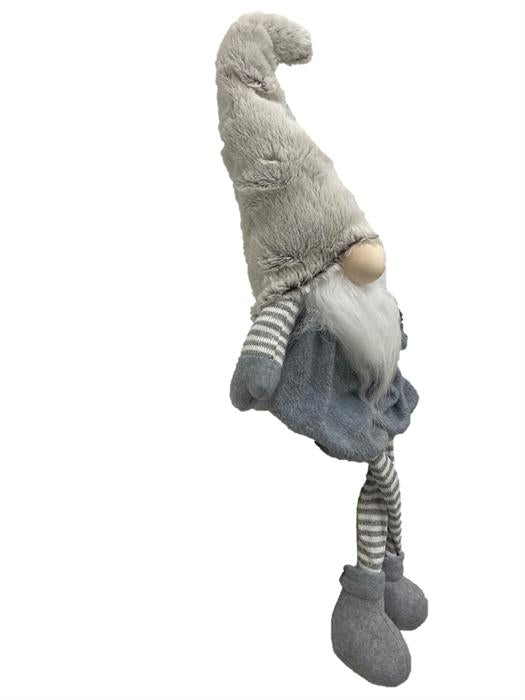 Gnome décoratif Père Noël garçon assis
 L7cm x L18cm x H71cm