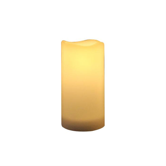 LED Solar Kerze Kunststoff 
Outdoor wasserdicht IP44 
D:7.5cm - H:14.5cm 
Farbe weiss