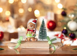 Deko XMAS Wallholz rot grün B:20cm H: 11cm