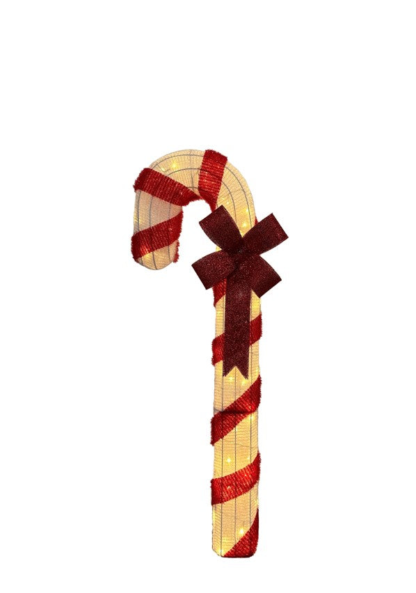 LED Zuckerstange Outdoor Metall mit 50 LED Grösse: 35x30x120cm