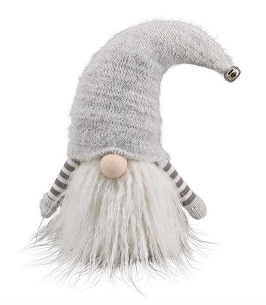 Deko Wichtel Santa 
Farbe: Weiss/Grau 
L:16cm B:22cm H:34cm