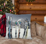 Kissen mit Ski Motiv
mit Reisverschluss
Grösse: 40cmx40cm 
Digitaldruck einseitig