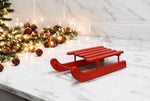 Deko Schlitten rot aus Holz