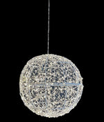 LED Deko Kugel weiss Outdoor aus Metall mit 400 LED Micro Light Durchmesser 30cm