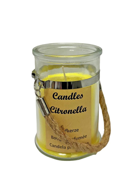 Citronella Kerze im Glas mit Kordel