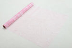 Dekostoff "Organza" gerollt
und geschnitten pink 
Schmetterlingsdruck
36cm x 300cm