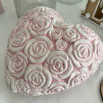 Herz rosa Flower 
17x16x9cm 
aus Polyresin