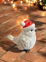 Deko Vogel mit roter XMAS Mütze