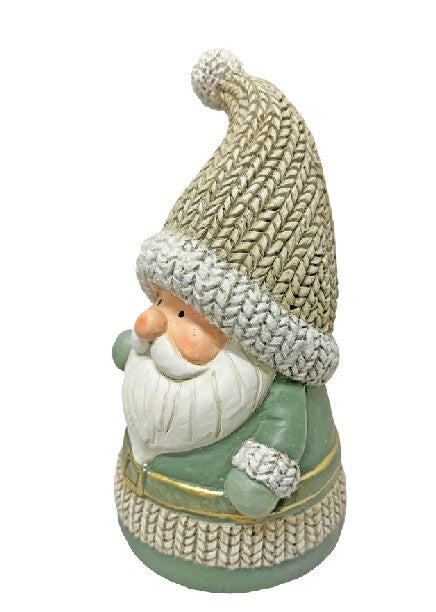 Deko Figur Santa grün aus Polyresin