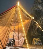 LED Camping Lichterkette zum Aufrollen 10m aufladbar über USB Kabel (inkl.)