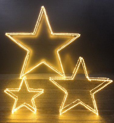 LED Stern Outdoor aus Metall 
mit 380 LED Microlight
D78cm