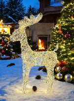 LED Rentier Outdoor aus Metall mit 720LED Micro LED Lichterkette und Metalldraht