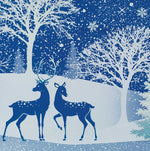 Deko Fensterfolie selbstklebend Winterlandschaft Breite 52cm Höhe 21cm