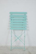 Bistro Set aus Metall Gartentisch und 2 Stühle Farbe: grün matt