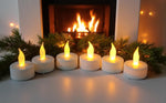 LED Teelicht weiss 25er Packung inkl. Batterie CR2032 warm weisses flackerndes Licht