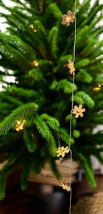 LED Lichterkette mit 10 LED Holz Schneeflocken L:135cm
warm weisses Licht