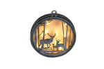 LED Holz Hänger mit Hirsch Design,10 LED, D:18cm
Antic White Holz m. Antic White Hirschen