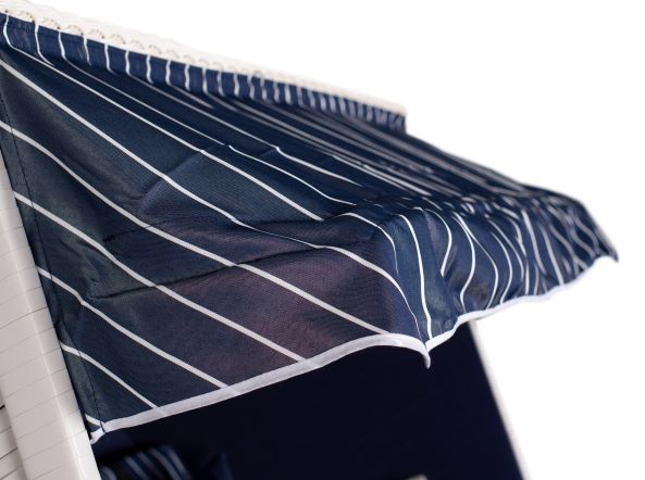 Strandkorb "Ostsee" gestreift royal blau