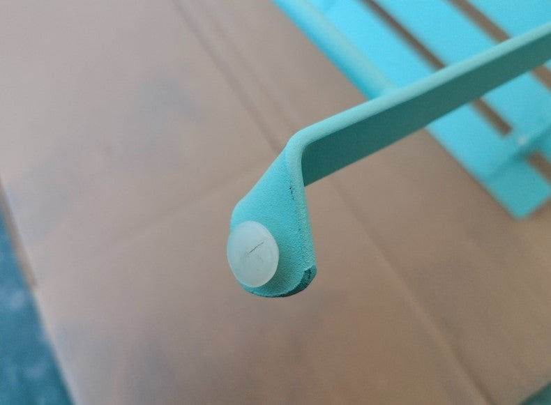 Bistro Set aus Metall Gartentisch und 2 Stühle Farbe: grün matt