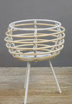 Kerzenhalter aus Rattan