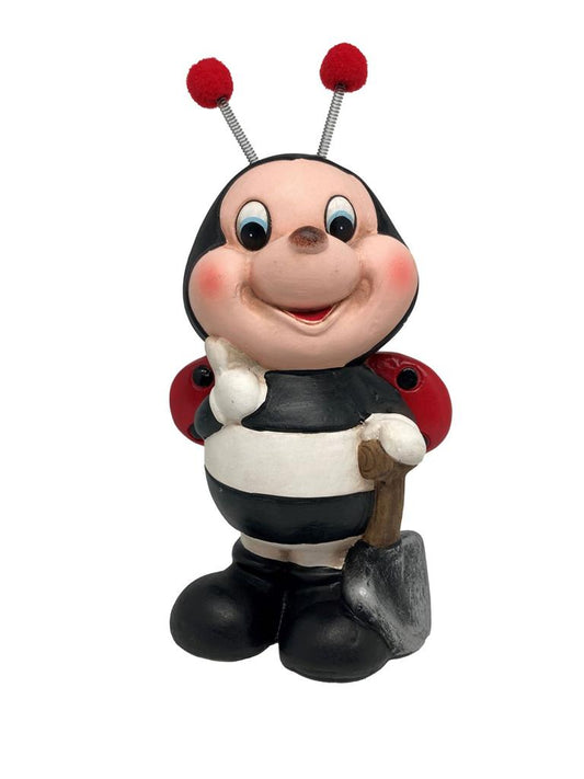 Deko Marienkäfer 
mit Schaufel