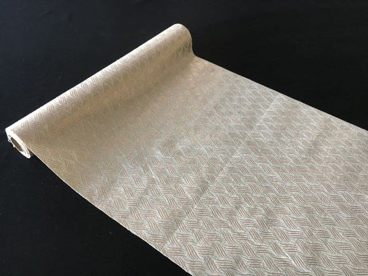 Dekostoff "Cotton line"  natur/ rose 
Gold 36cmx300cm gerollt u. geschnitten